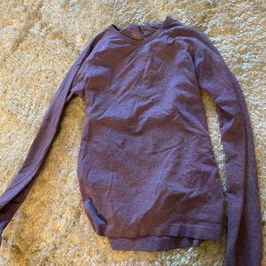 Like new purple figs seamless long sleeve